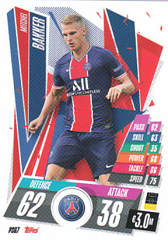 Mitchel Bakker Paris Saint-Germain 2020/21 Topps Match Attax CL #PSG07